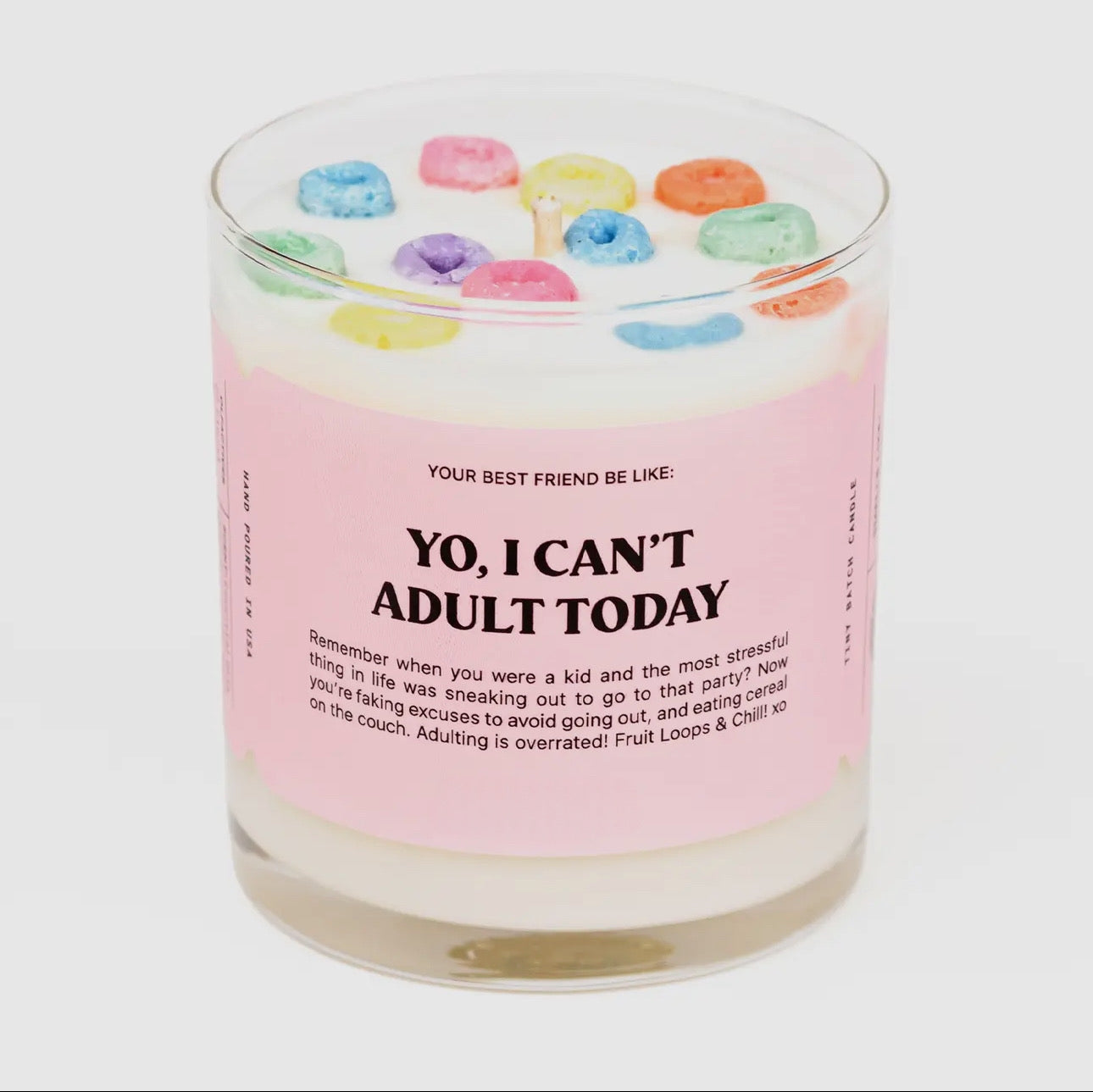 Can’t Adult Cereal Candle
