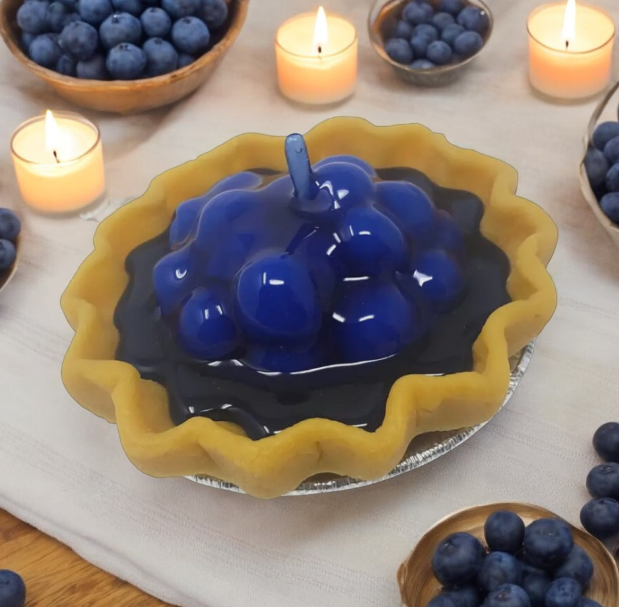 3” Blueberry Pie Candle