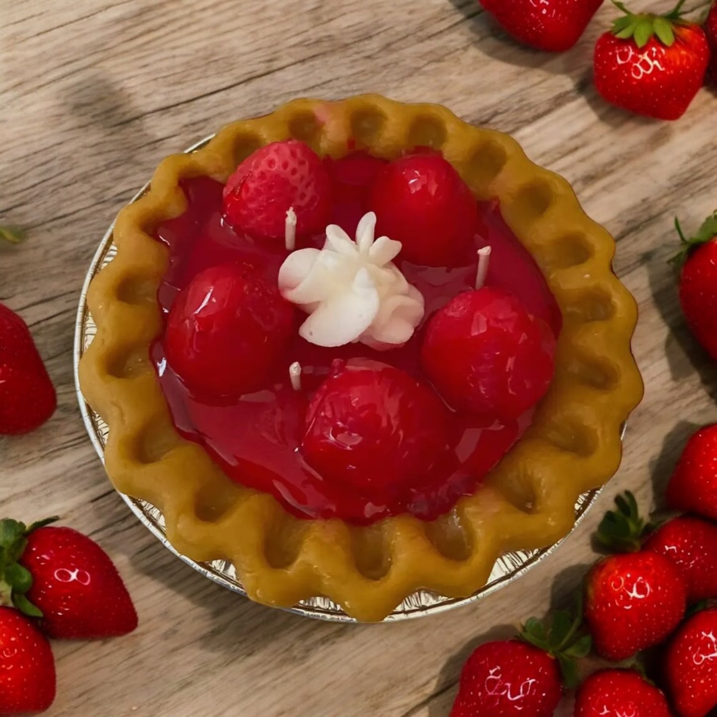 Strawberry Pie Candle-Dessert