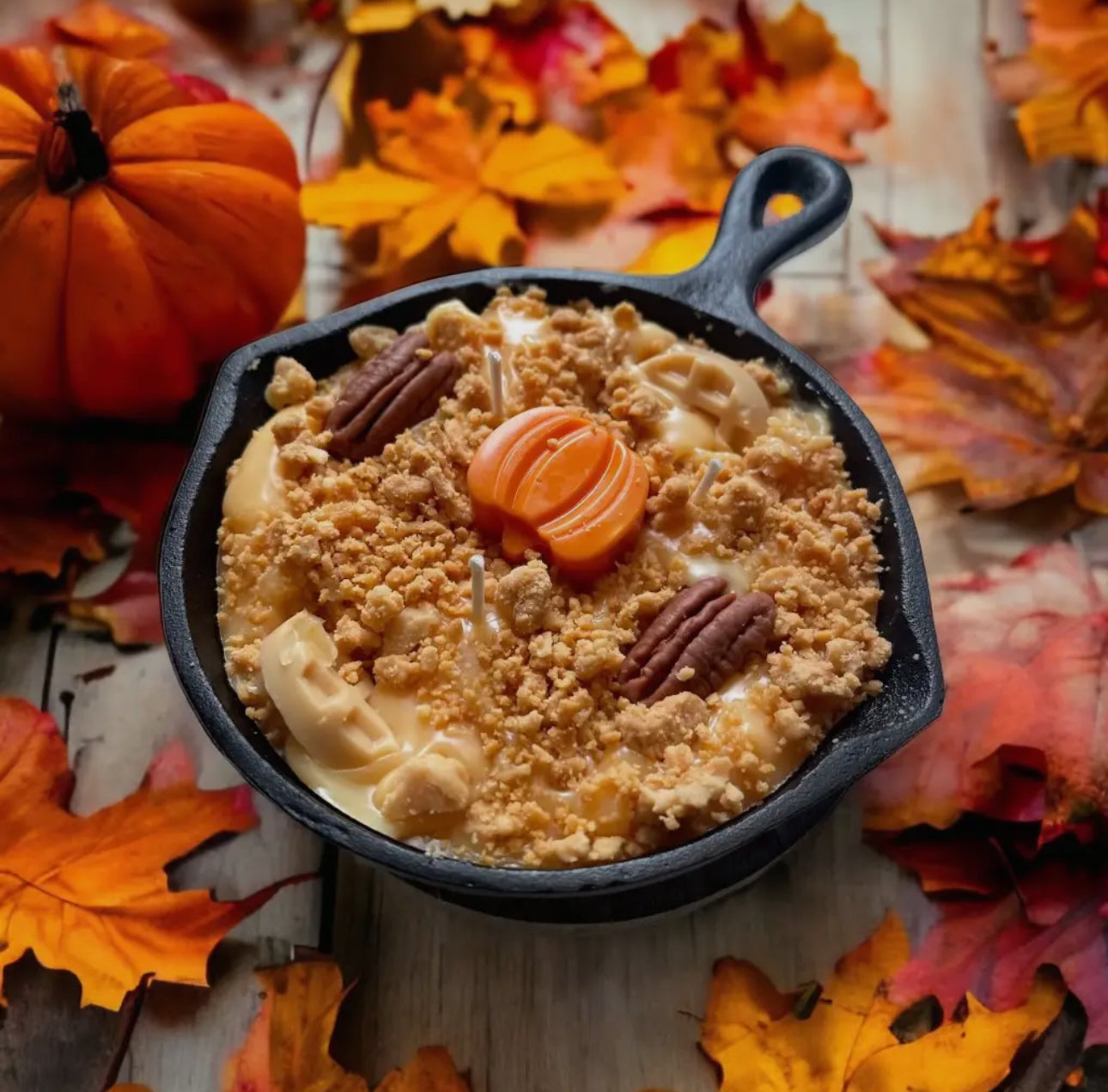 Pumpkin Pecan Waffles Iron
Skillet Candle