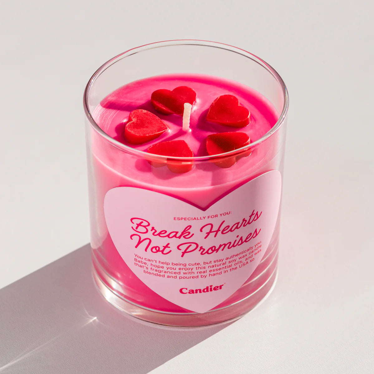 Break Hearts, Not Promises Candle