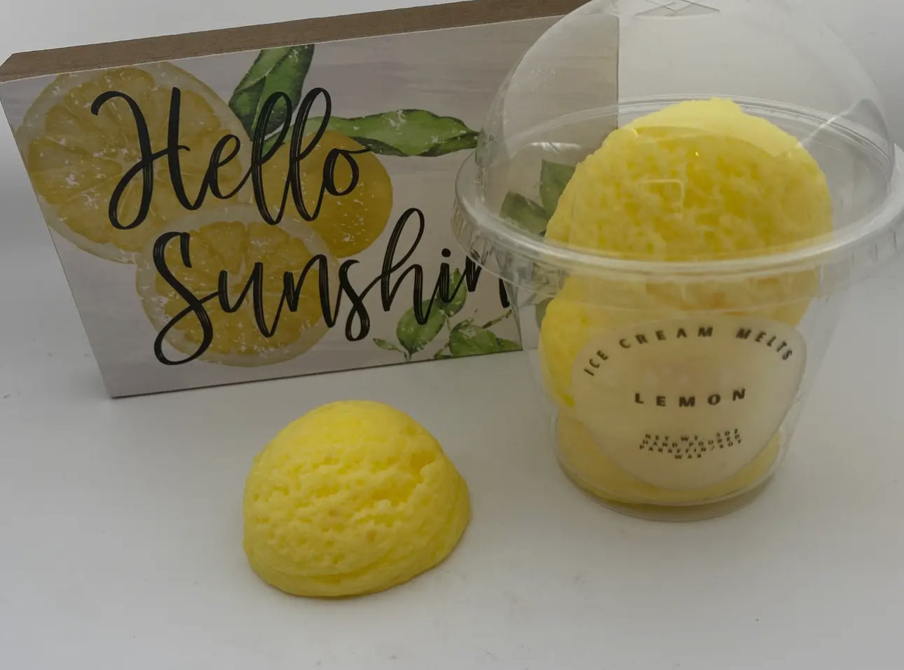 Lemon Ice Cream Scoop Melts