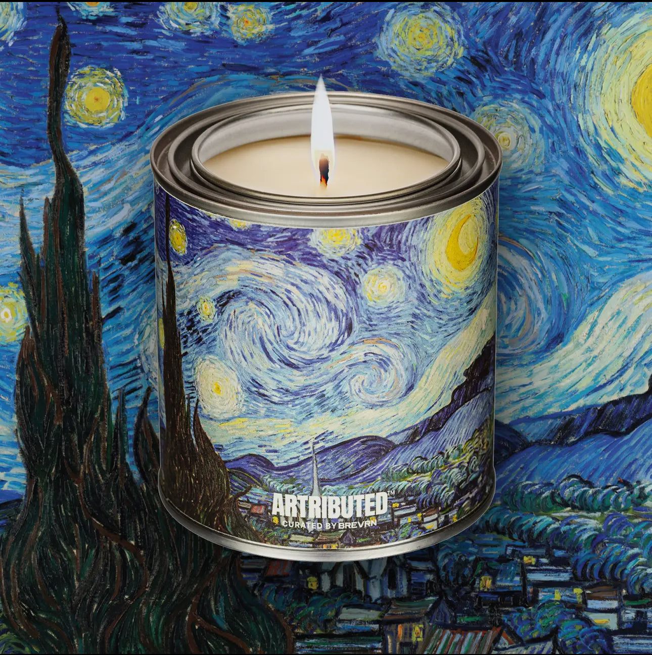 Van Gogh Starry Night Candle