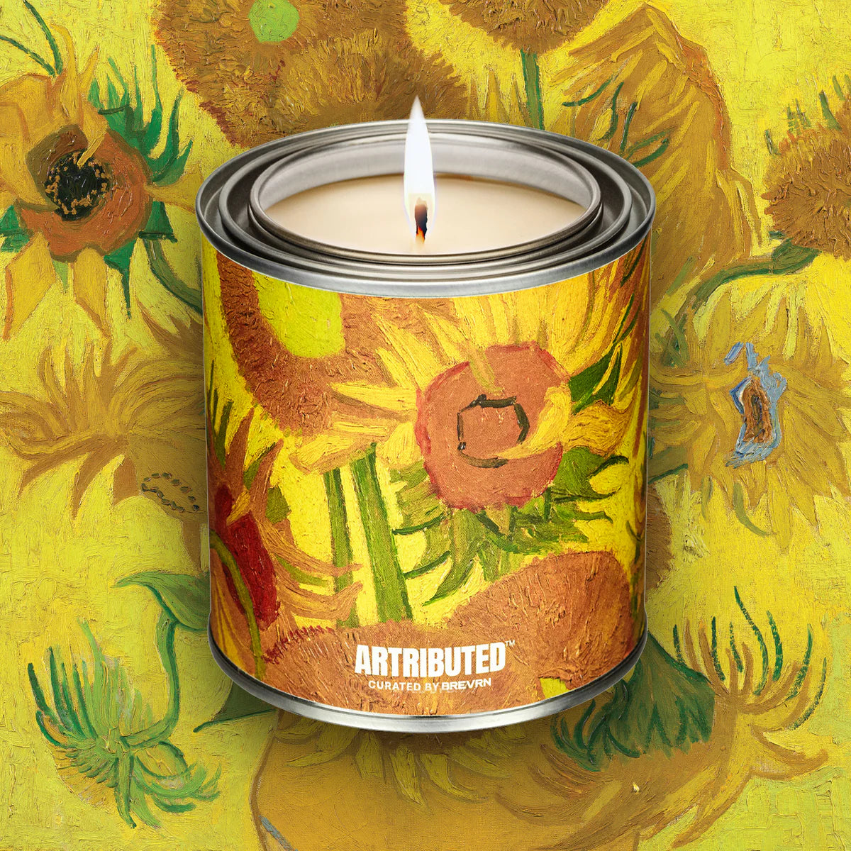Van Gogh Sunflowers Candle