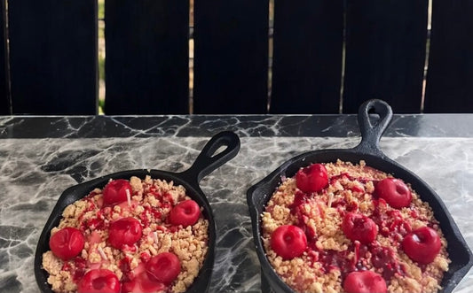 Cherry Cobbler Cast Iron Skillet Candle