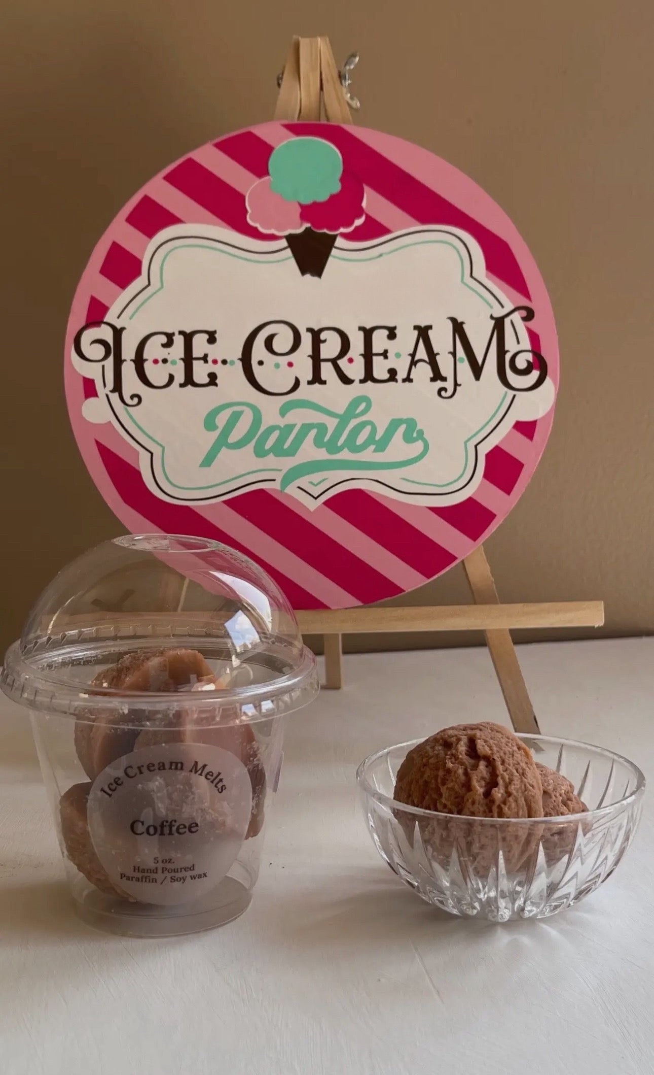 Coffee Ice Cream Scoop Melts