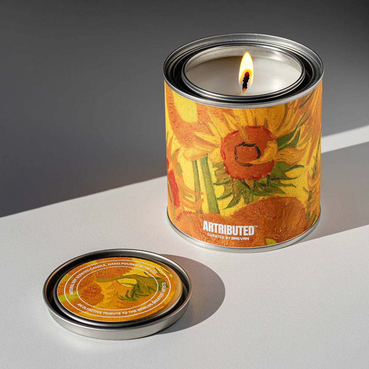 Van Gogh Sunflowers Candle