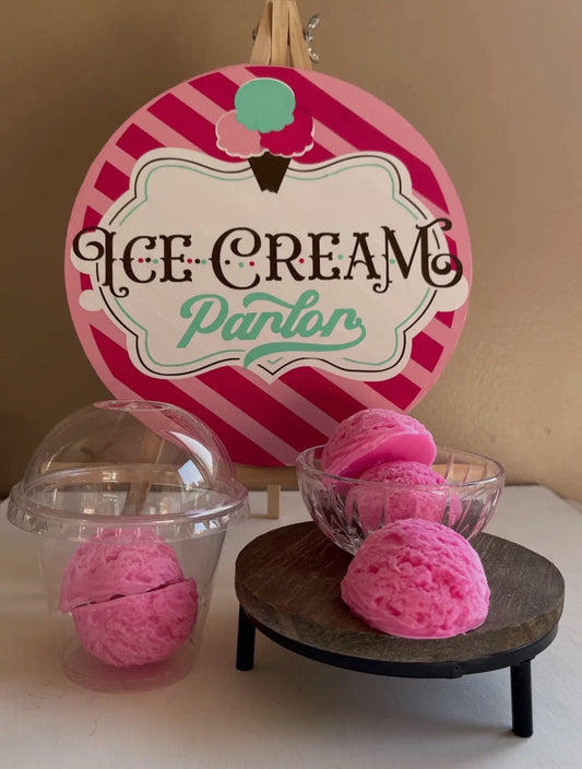 Bubblegum Ice Cream Scoop Melts