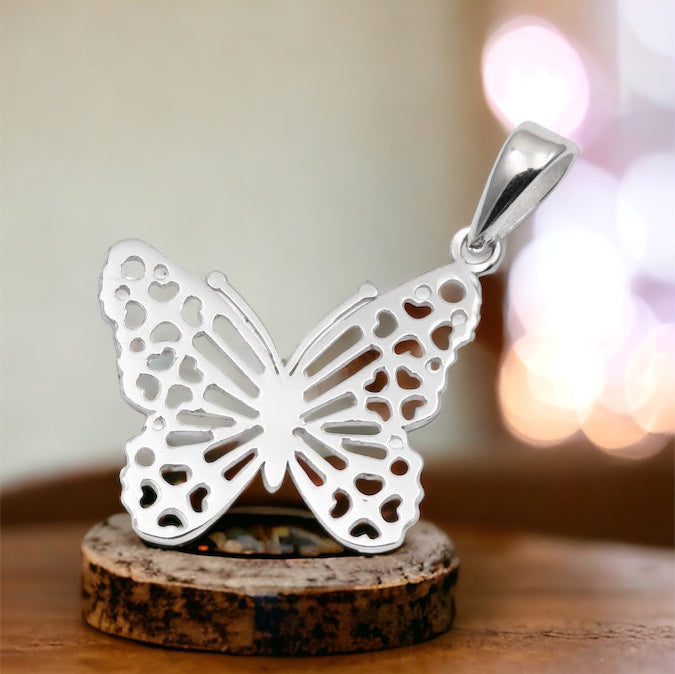 Angled Butterfly Necklace