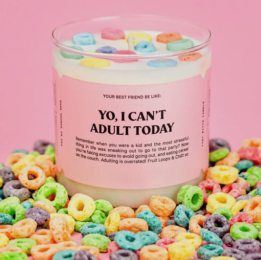 Can’t Adult Cereal Candle