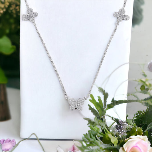 CZ Butterfly Necklace