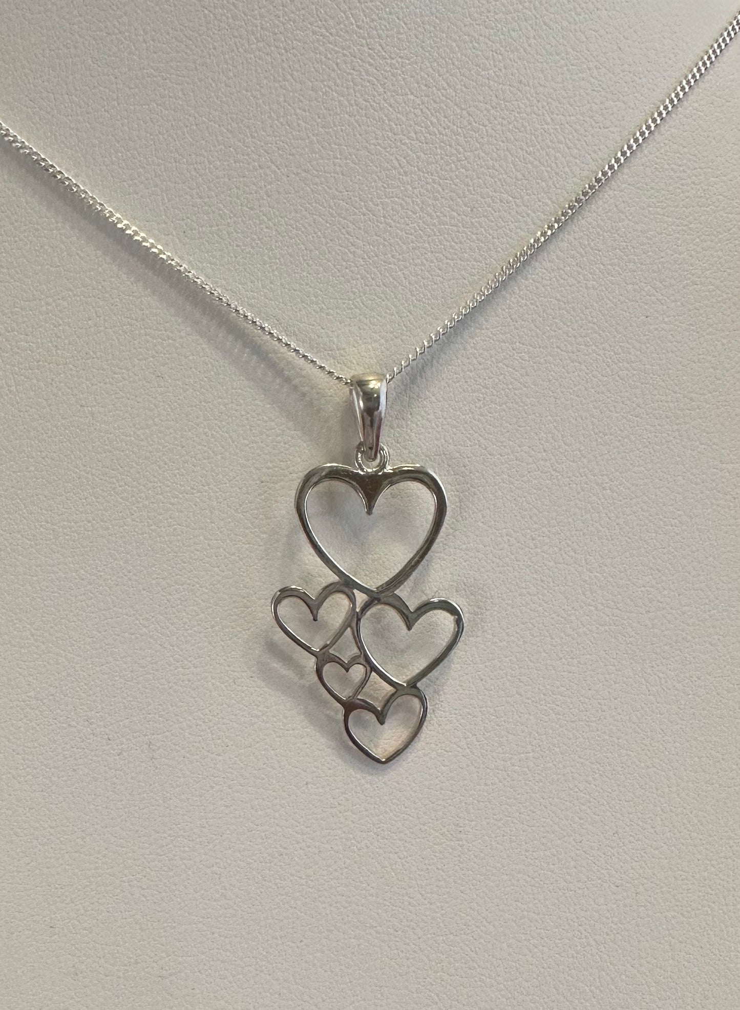 Floating Hearts Necklace